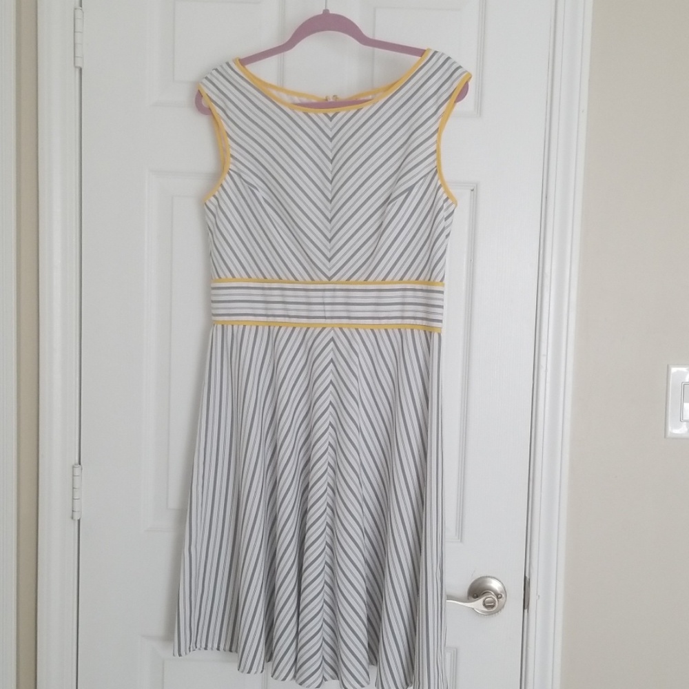 London Style Seersucker Dress